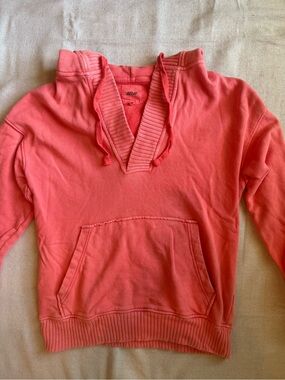 Aerie Coral Pink Hoodie Sweatshirt